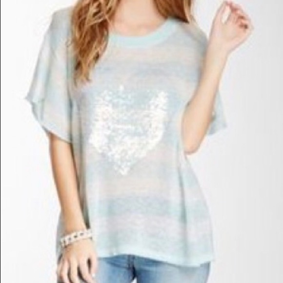 NWOT Wildfox Bridget’s Heart Sequin Sweater - Picture 4 of 5